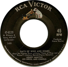 Load image into Gallery viewer, Henry Mancini And His Orchestra : Days Of Wine And Roses / Seventy Six Trombones (7", Single)