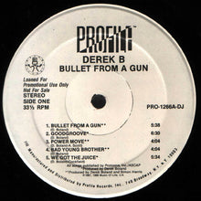 Load image into Gallery viewer, Derek B : Bullet From A Gun (LP, Album, Promo)