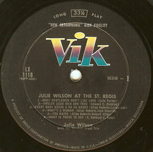 Load image into Gallery viewer, Julie Wilson : Julie Wilson At The St. Regis (LP, Album, Mono)
