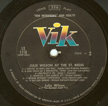 Load image into Gallery viewer, Julie Wilson : Julie Wilson At The St. Regis (LP, Album, Mono)