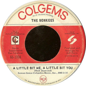 The Monkees : A Little Bit Me, A Little Bit You / The Girl I Knew Somewhere (7", Single)