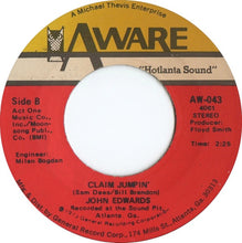 Load image into Gallery viewer, John Edwards (3) : Careful Man / Claim Jumpin&#39; (7&quot;, Single)