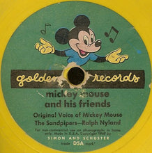 Load image into Gallery viewer, Peter Donald (2), Ralph Nyland, The Sandpipers (2), Mitch Miller &amp; His Orchestra : Mickey Mouse And His Friends / Pluto And His Phonograph (6", Yel)