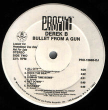 Load image into Gallery viewer, Derek B : Bullet From A Gun (LP, Album, Promo)