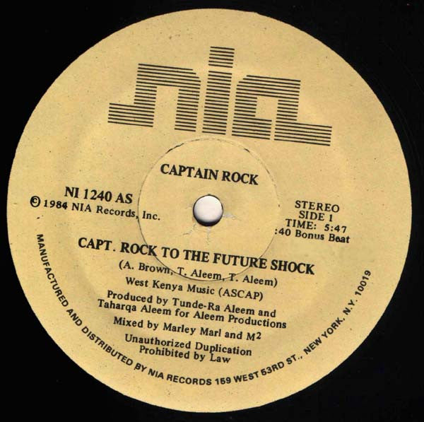 Captain Rock : Capt. Rock To The Future Shock (12