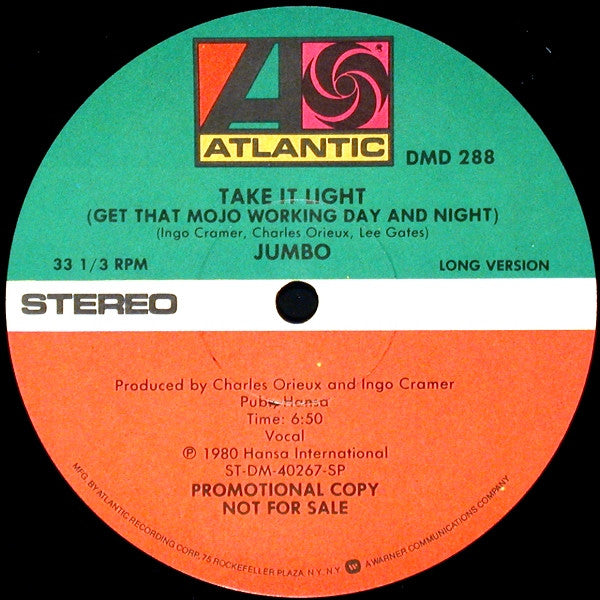 Jumbo (5) : Take It Light (Get That Mojo Working Day And Night) (12