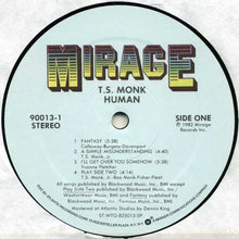 Load image into Gallery viewer, T.S. Monk : Human (LP, Album)