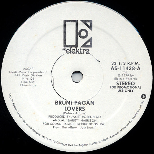 Bruni Pagan : Lovers / Late For Love (12