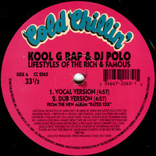 Load image into Gallery viewer, Kool G Rap &amp; D.J. Polo : Lifestyles Of The Rich &amp; Famous (12&quot;)