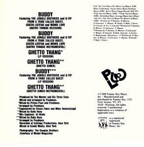 De La Soul : Buddy & Ghetto Thang (Cass, Maxi, AR,)