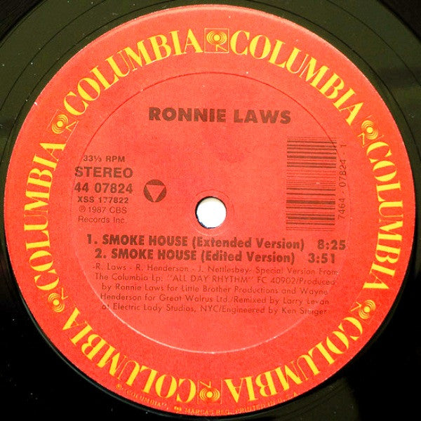 Ronnie Laws : Smoke House (12