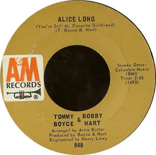 Load image into Gallery viewer, Boyce &amp; Hart : Alice Long (You're Still My Favorite Girlfriend) (7", Single, Styrene, Pit)
