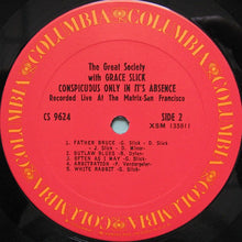 Load image into Gallery viewer, The Great Society With Grace Slick : Conspicuous Only In Its Absence (LP, Album, RE)