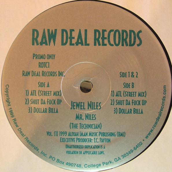 Mr. Niles : Atl / Shut Da Fuck Up / Dollar Billa (12