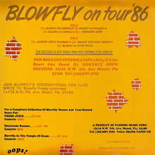 Load image into Gallery viewer, Blowfly : Blowfly On Tour &#39;86 (LP, Album, Blu)