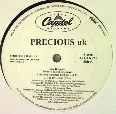 Precious (2) : Say It Again (12