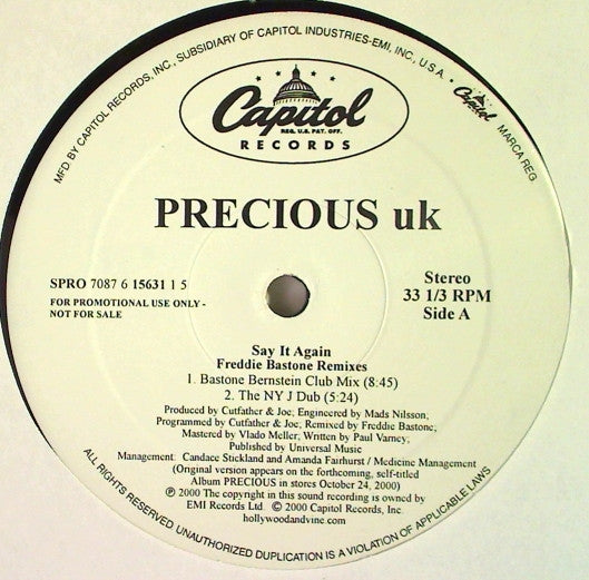 Precious (2) : Say It Again (12