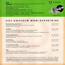 Load image into Gallery viewer, Maurice Chevalier · Leslie Caron : Gigi Original-Aufnahmen Aus Dem Gleichnamigen M-G-M-Film (7&quot;, EP)