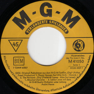Maurice Chevalier · Leslie Caron : Gigi Original-Aufnahmen Aus Dem Gleichnamigen M-G-M-Film (7", EP)