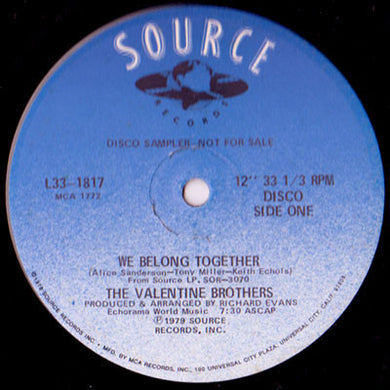 The Valentine Brothers : We Belong Together (12