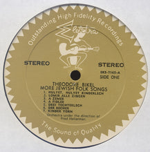 Load image into Gallery viewer, Theodore Bikel : Sings More Jewish Folk Songs (LP, Album)