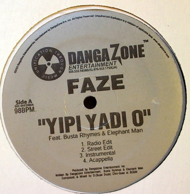 Faze (3) Feat. Busta Rhymes & Elephant Man : Yipi Yadi O (12