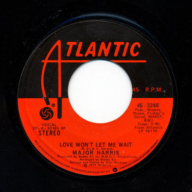 Major Harris : Love Won't Let Me Wait (7