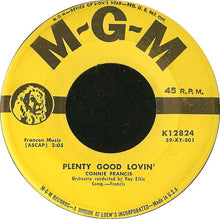 Load image into Gallery viewer, Connie Francis : You're Gonna Miss Me / Plenty Good Lovin' (7")