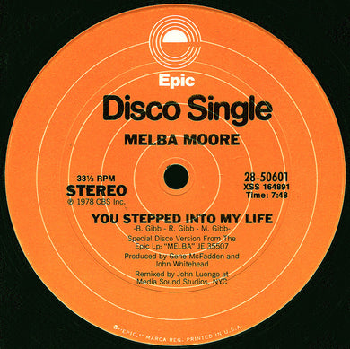 Melba Moore : You Stepped Into My Life / There's No Other Like You (12