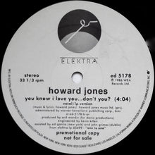 Load image into Gallery viewer, Howard Jones : You Know I Love You ... Don&#39;t You? (12&quot;, Single, Promo)