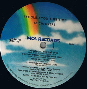 Alicia Myers / Alicia (LP), MCA | 中古レコード通販 大阪 Root