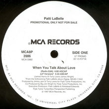 Load image into Gallery viewer, Patti LaBelle : When You Talk About Love (12&quot;, Promo)