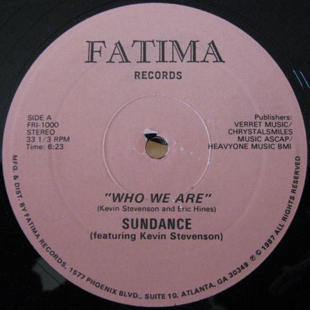 Sundance (8) Featuring Kevin Stevenson : Who We Are (12