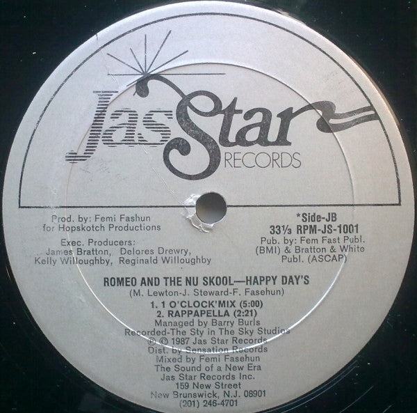 Romeo And The Nu Skool : Happy Day's (12