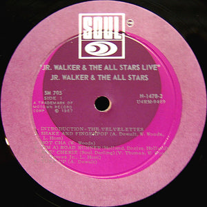 Junior Walker & The All Stars : Jr. Walker & The All Stars "Live" (LP)