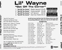 Load image into Gallery viewer, Lil Wayne : Get Off The Corner (CD, Single, Promo)