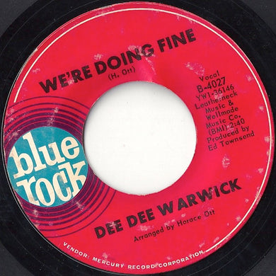 Dee Dee Warwick : We're Doing Fine / I Want To Be With You (7