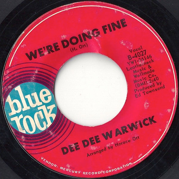 Dee Dee Warwick : We're Doing Fine / I Want To Be With You (7