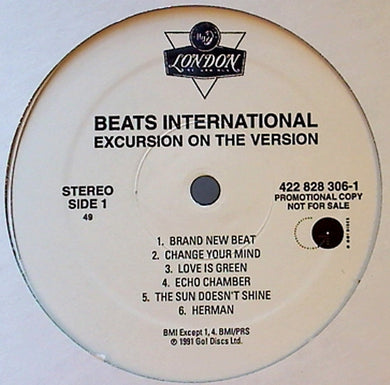 Beats International : Excursion On The Version (LP, Album, Promo)