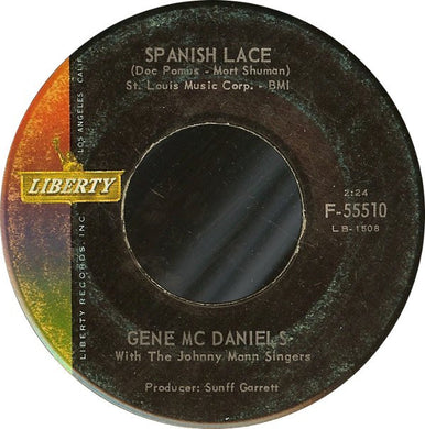 Eugene McDaniels With The Johnny Mann Singers : Spanish Lace (7