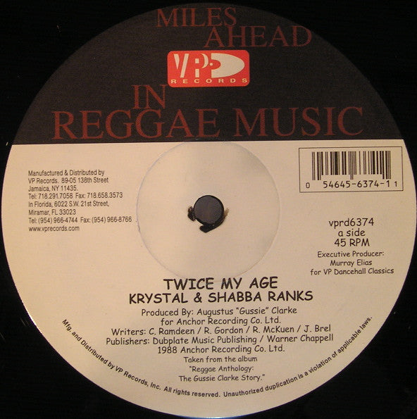 Krystal (3) & Shabba Ranks : Twice My Age (12