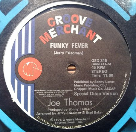 Joe Thomas : Funky Fever / Polarizer (12