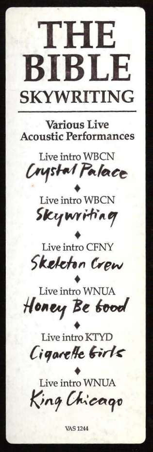 The Bible : Skywriting (12