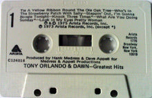Load image into Gallery viewer, Tony Orlando &amp; Dawn : Greatest Hits (Cass, Comp)