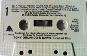 Tony Orlando & Dawn : Greatest Hits (Cass, Comp)