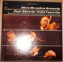 Load image into Gallery viewer, Isaac Stern With Leonard Bernstein, Eugene Ormandy, The New York Philharmonic Orchestra, The Philadelphia Orchestra : Four Favorite Violin Concertos (3xLP + Box, Comp)