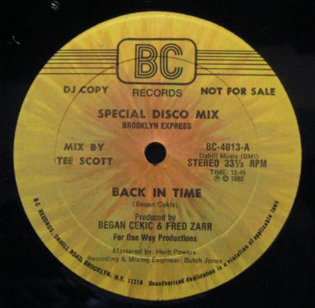 Brooklyn Express : Back In Time / You Need A Change Of Mind (12