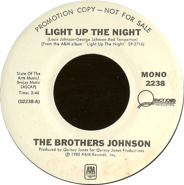Brothers Johnson : Light Up The Night (7