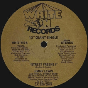 Jimmy Lewis And The L.A. Street Band : Street Freeks (12
