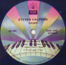 Load image into Gallery viewer, Steven Halpern : Dawn (LP, Album, RE)